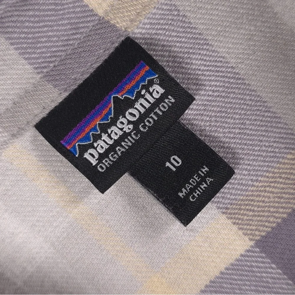 Patagonia Women’s ORGANIC COTTON LS Shirt Windowpane ST.53875FA19‎ Size 10 - Picture 2 of 10